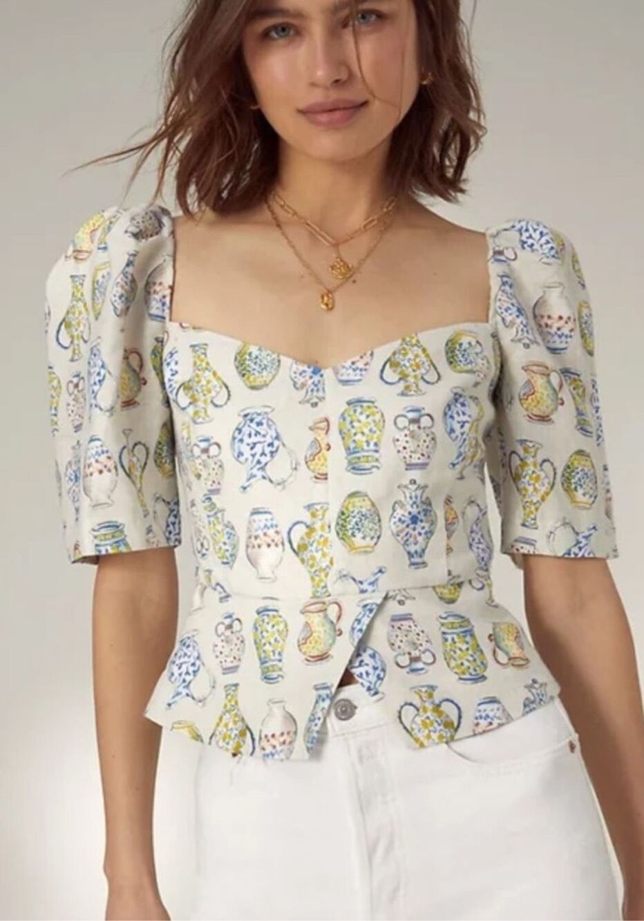 Aritzia Wilfred Fatale Linen Blouse Size L